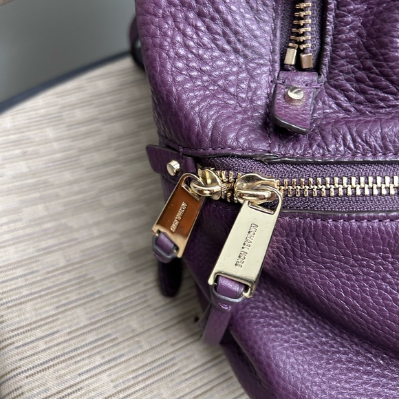 Michael Kors Purple Back Pack /purse - Picture 3 of 10